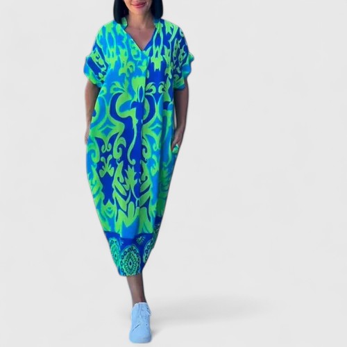 Shamcey™ - Wyrafinowana Sukienka Kwiatowa