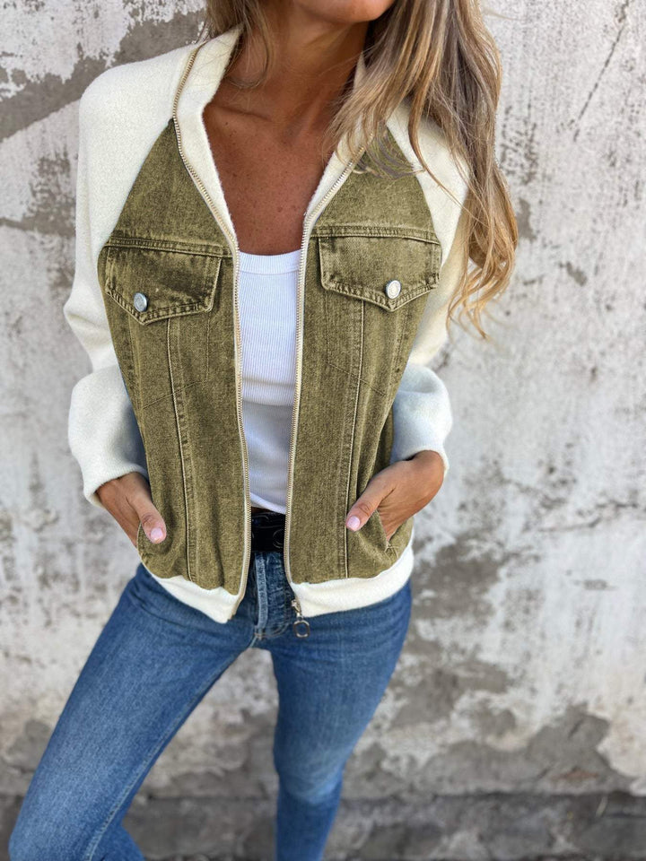 Elwira | Unikatowa jeansowa kurtka w stylu vintage