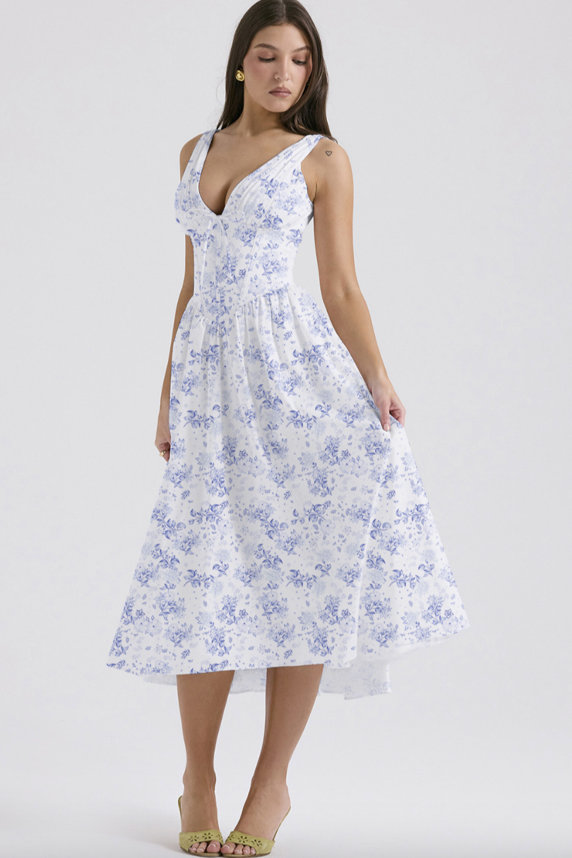 Marika | Elegancka letnia sukienka midi