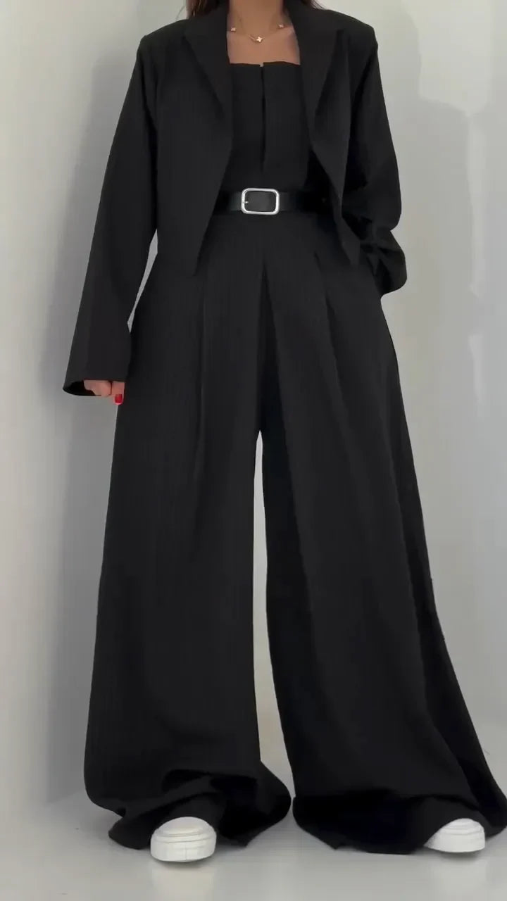 Iwona | Zestaw Damski: Bustier i Marynarka – Elegancki i Modny Styl