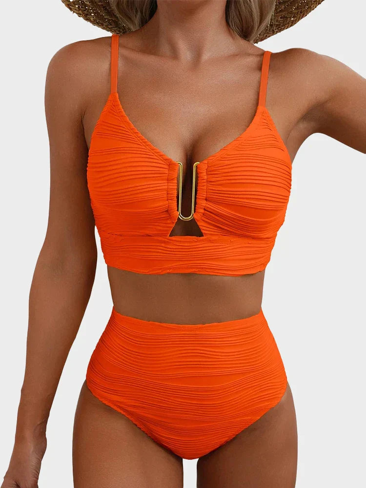 Dwuczęściowy kostium bikini z wycięciem U-Wire