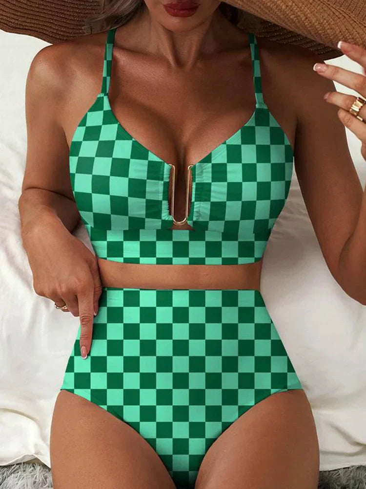 Dwuczęściowy kostium bikini z wycięciem U-Wire