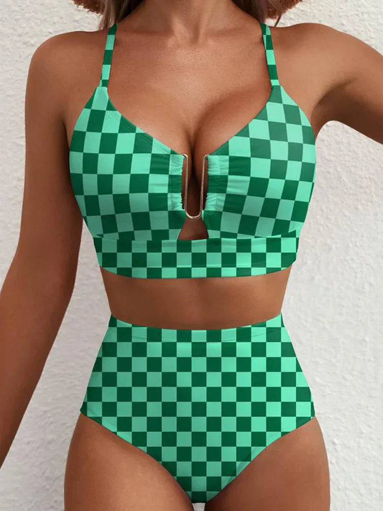 Dwuczęściowy kostium bikini z wycięciem U-Wire