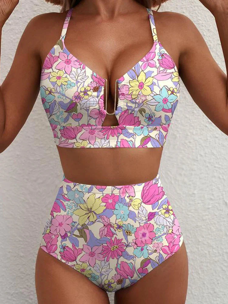 Dwuczęściowy kostium bikini z wycięciem U-Wire