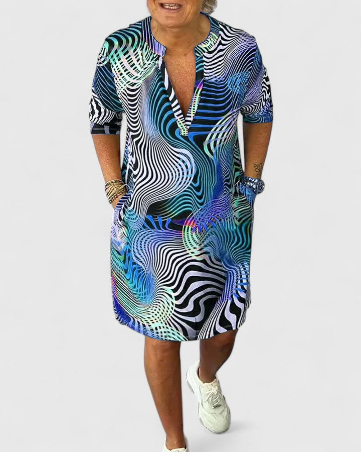 Helinae™ | Stylowa Sukienka z Dekoltem w Kształcie V