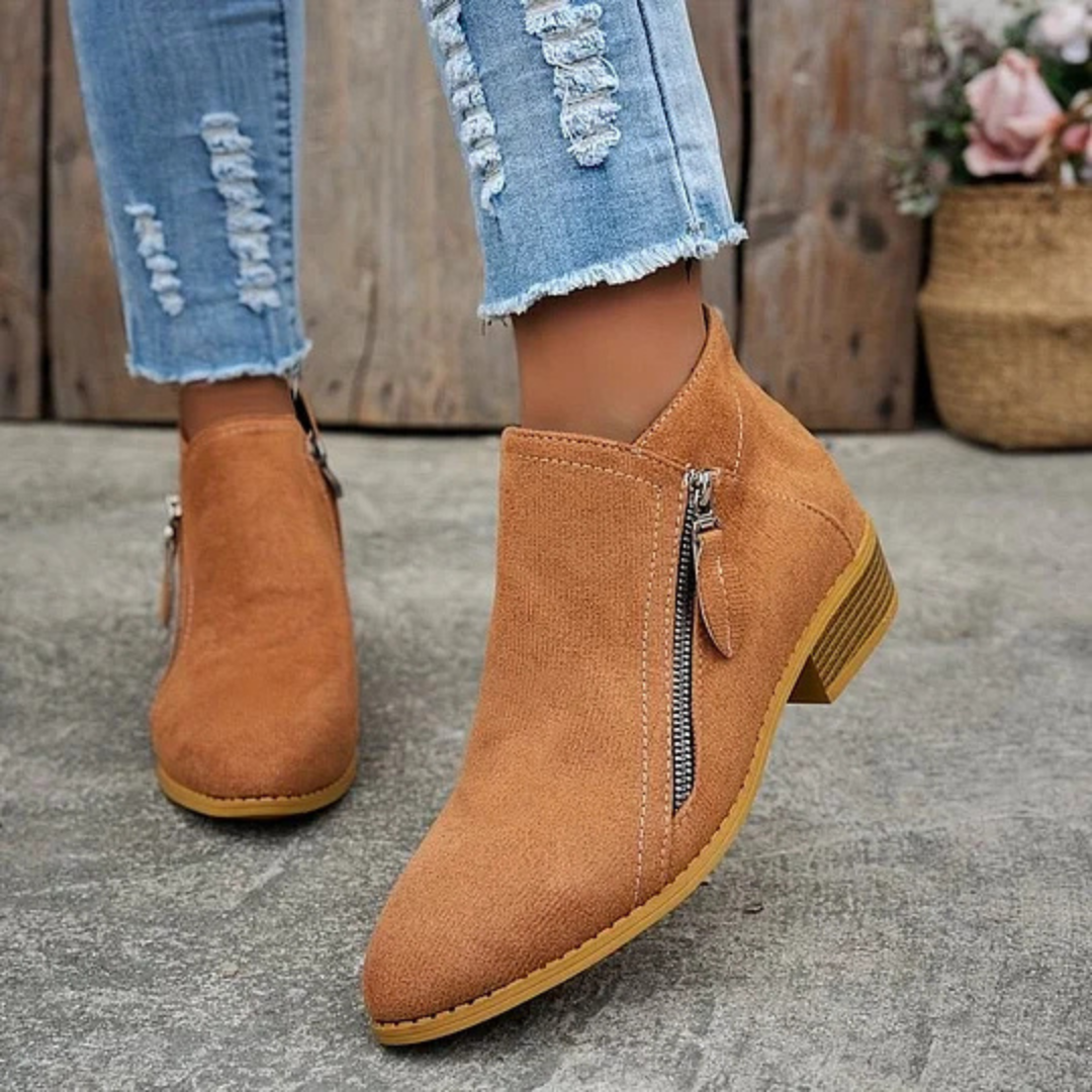 Mariola – Eleganckie Zamszowe Botki