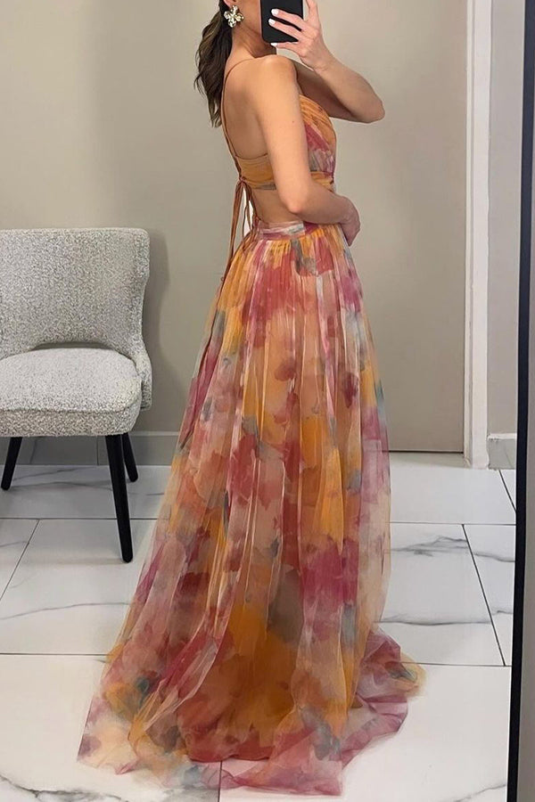 GISELLE | Sukienka Maxi z Chiffonu