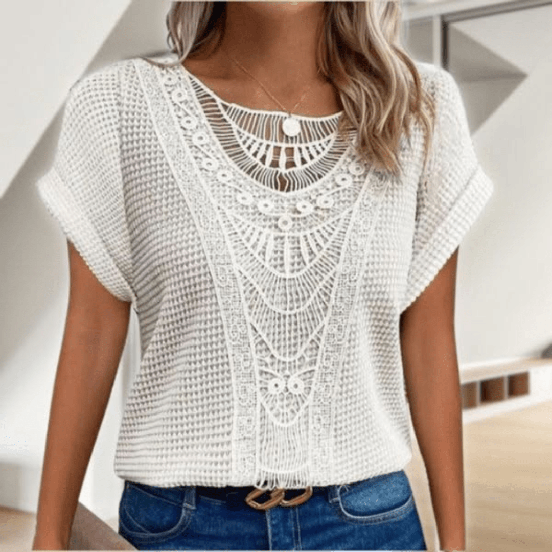 Cecylia | Elegancka bluzka w stylu Ibiza