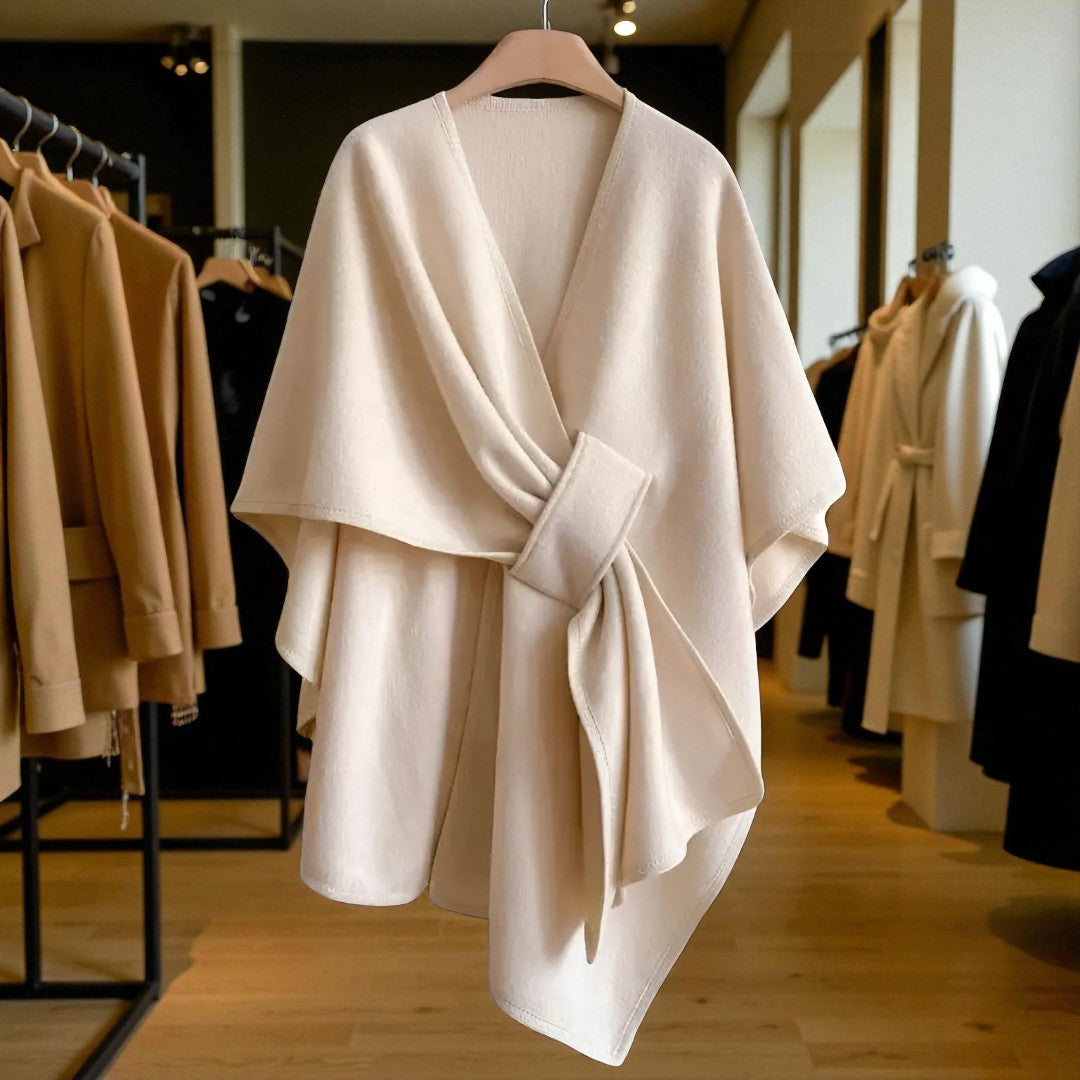 Jolanta - Eleganckie Ponczo Wiązane