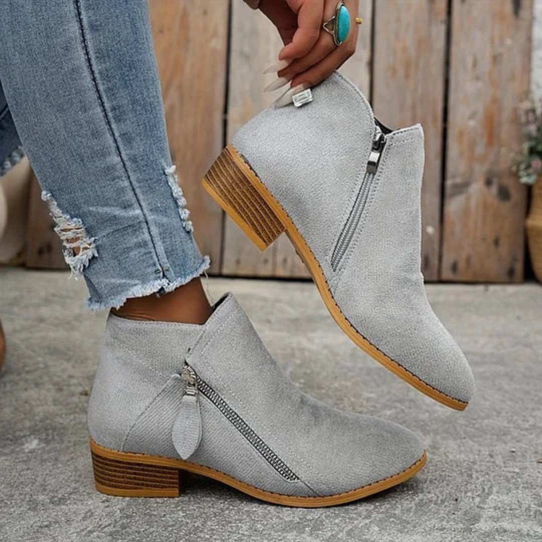 Mariola – Eleganckie Zamszowe Botki
