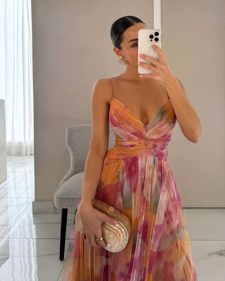 GISELLE | Sukienka Maxi z Chiffonu