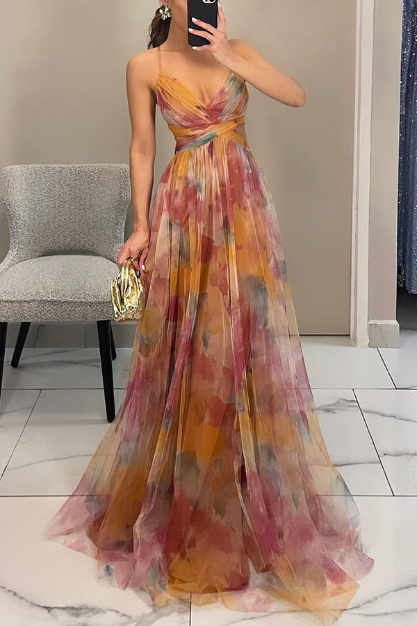 GISELLE | Sukienka Maxi z Chiffonu