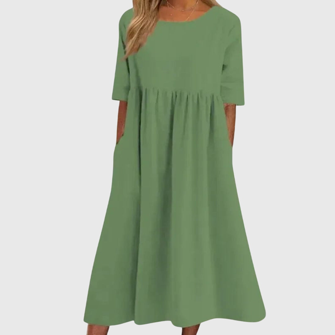 Haisley™ | Elegancka Sukienka na Krótki Rękaw
