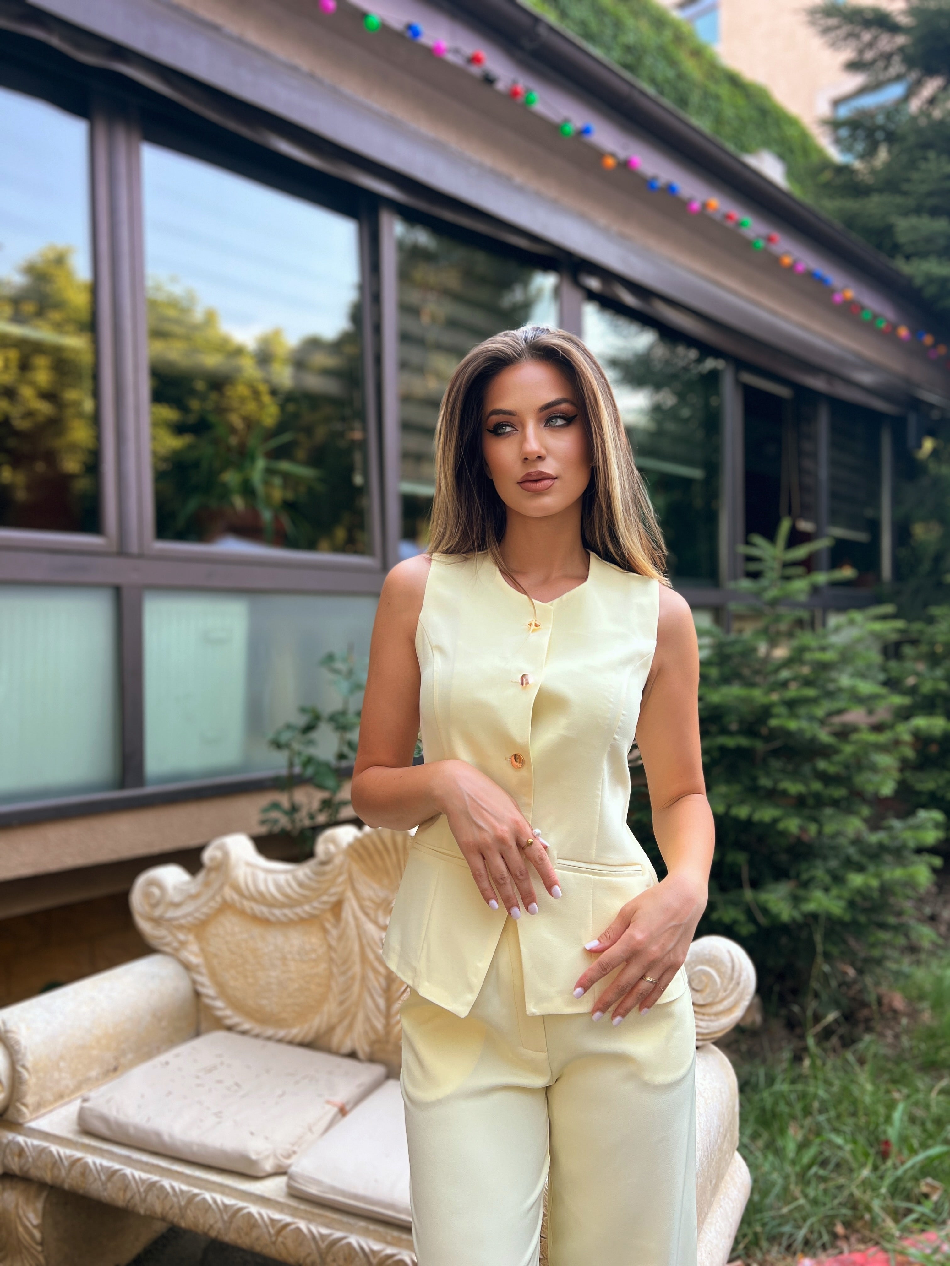 Liana | Elegancki Zestaw Damski – Dopasowany Garnitur Dwuczęściowy