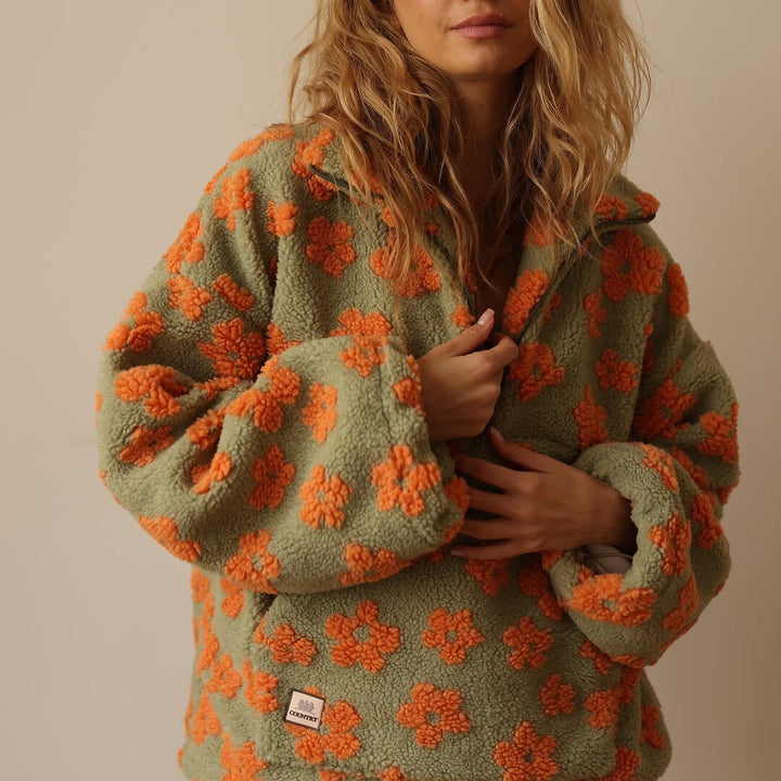 Elegance Warszawa™ | Cozy Fleece Pullover in Bloom