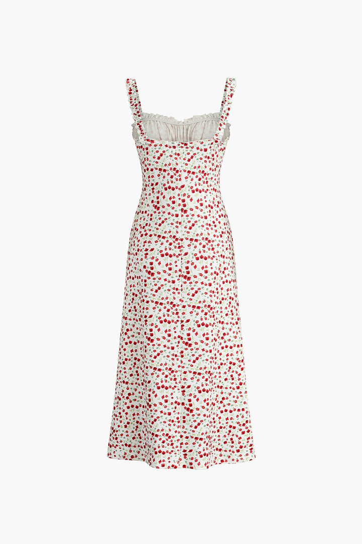 Norell | Kwiatowa Boho Midi Sukienka na Wakacje