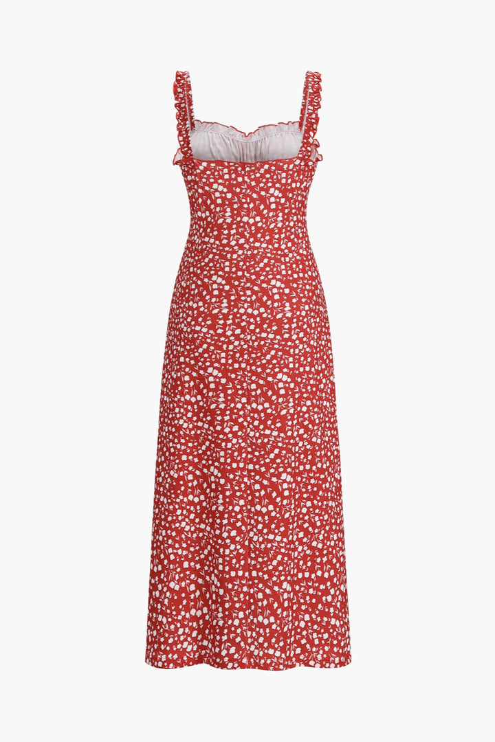 Norell | Kwiatowa Boho Midi Sukienka na Wakacje