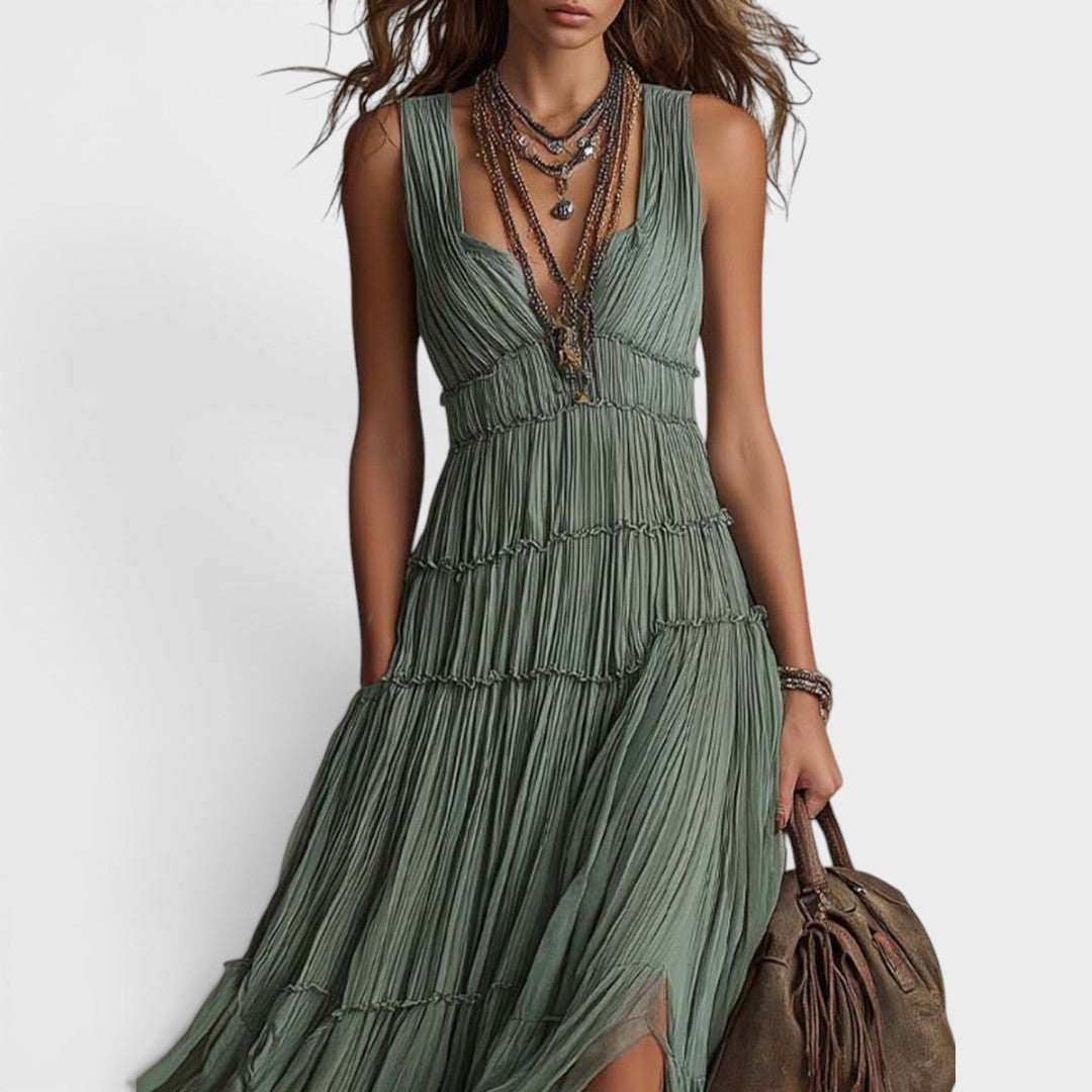 Bonnie | Bezwysiłkowa Boho Maxi Sukienka