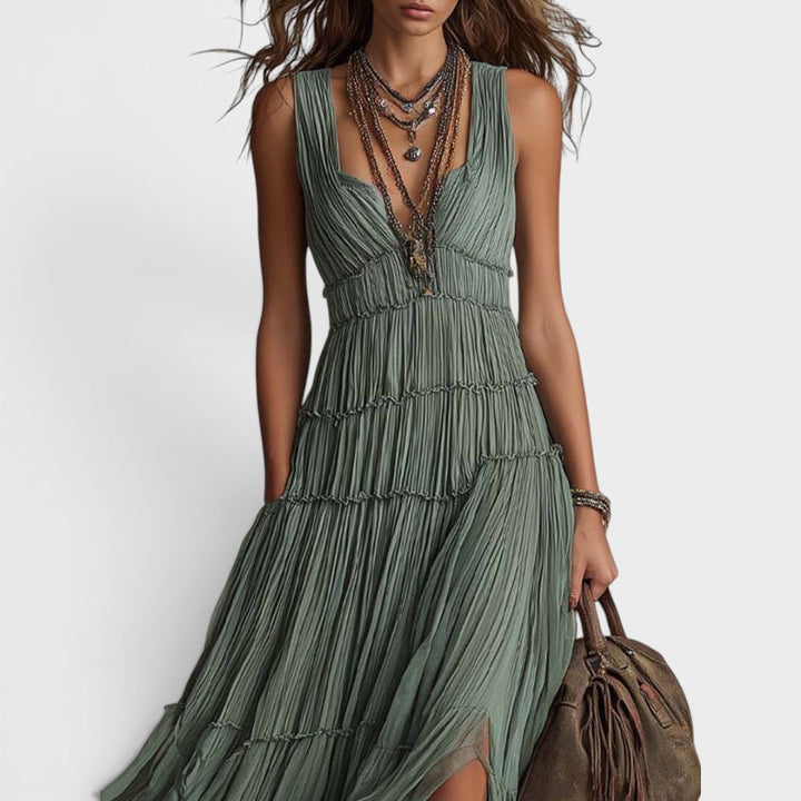 Bonnie | Bezwysiłkowa Boho Maxi Sukienka