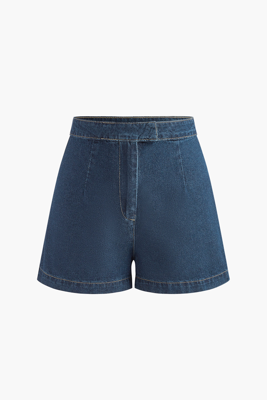 Noa | Denim Peplum Kamizelka z Szortami