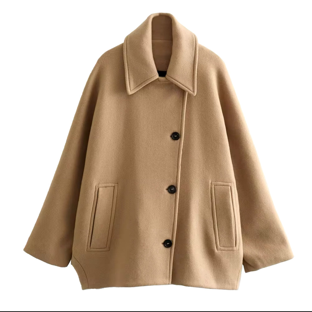 Serena | Wełniany płaszcz oversize