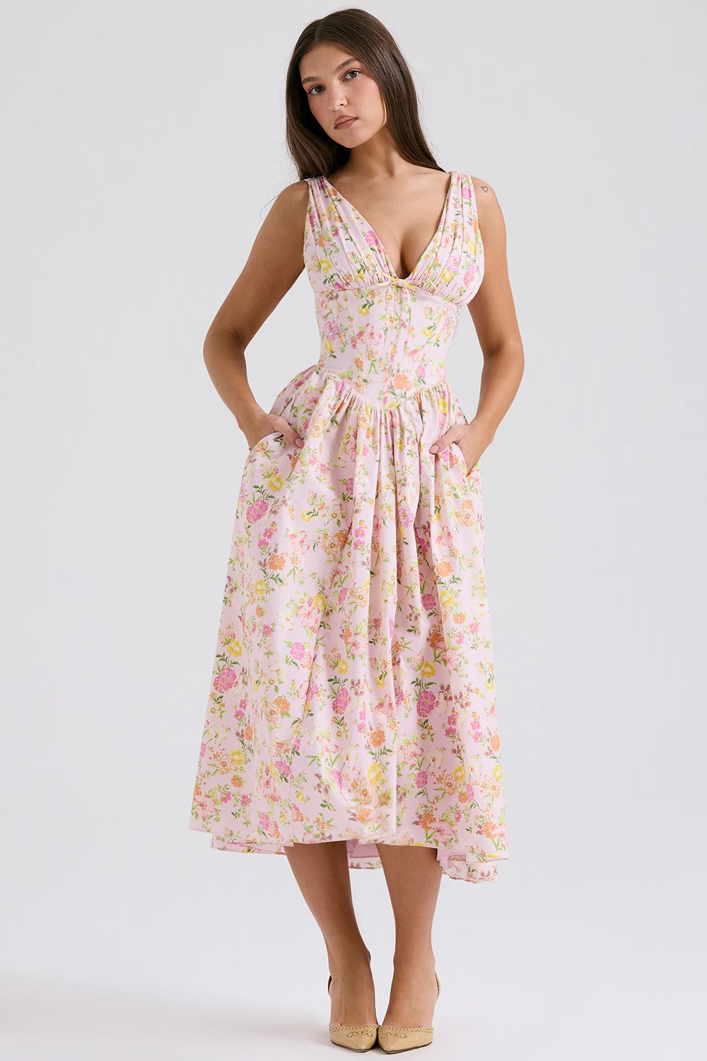 Marika | Elegancka letnia sukienka midi