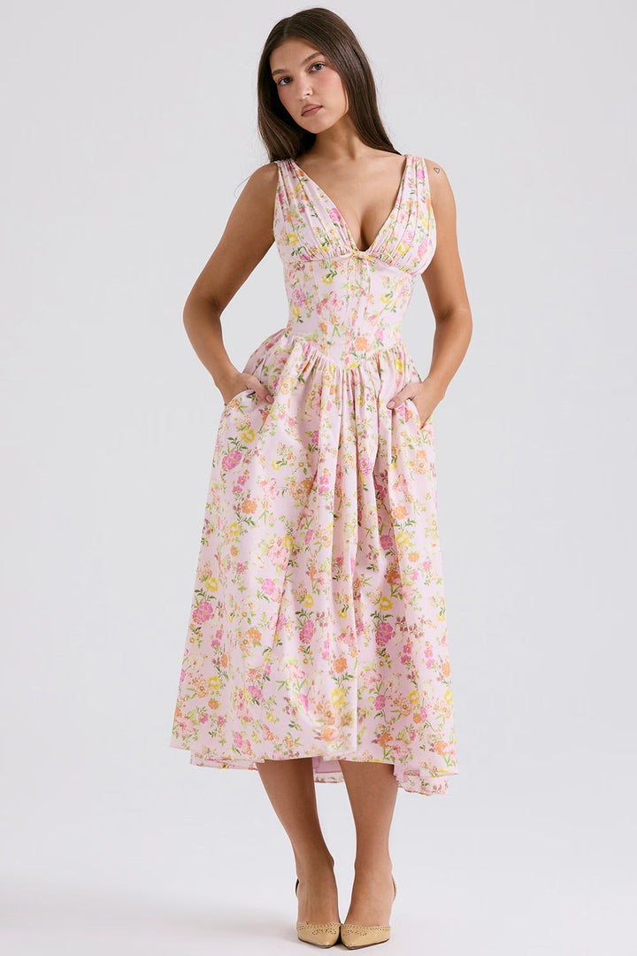 Marika | Elegancka letnia sukienka midi