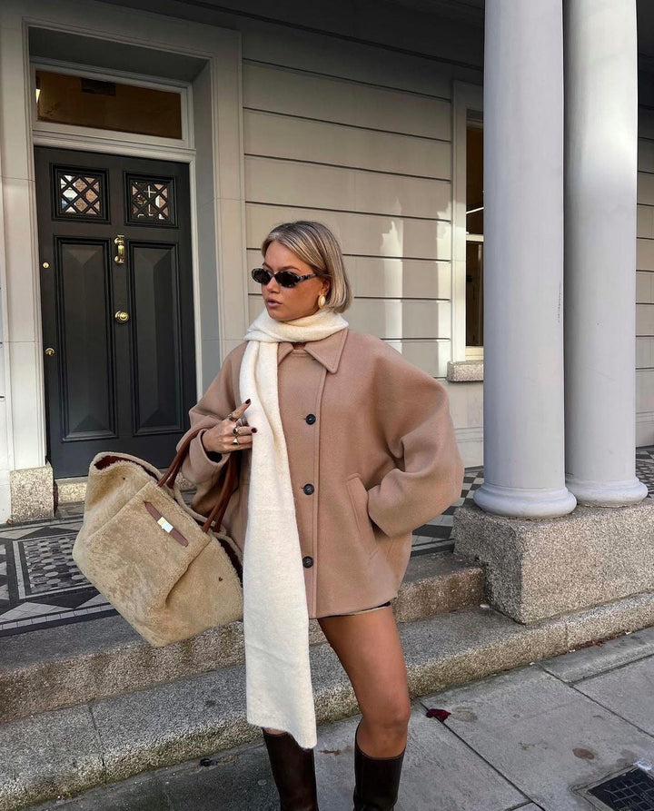 Serena | Wełniany płaszcz oversize