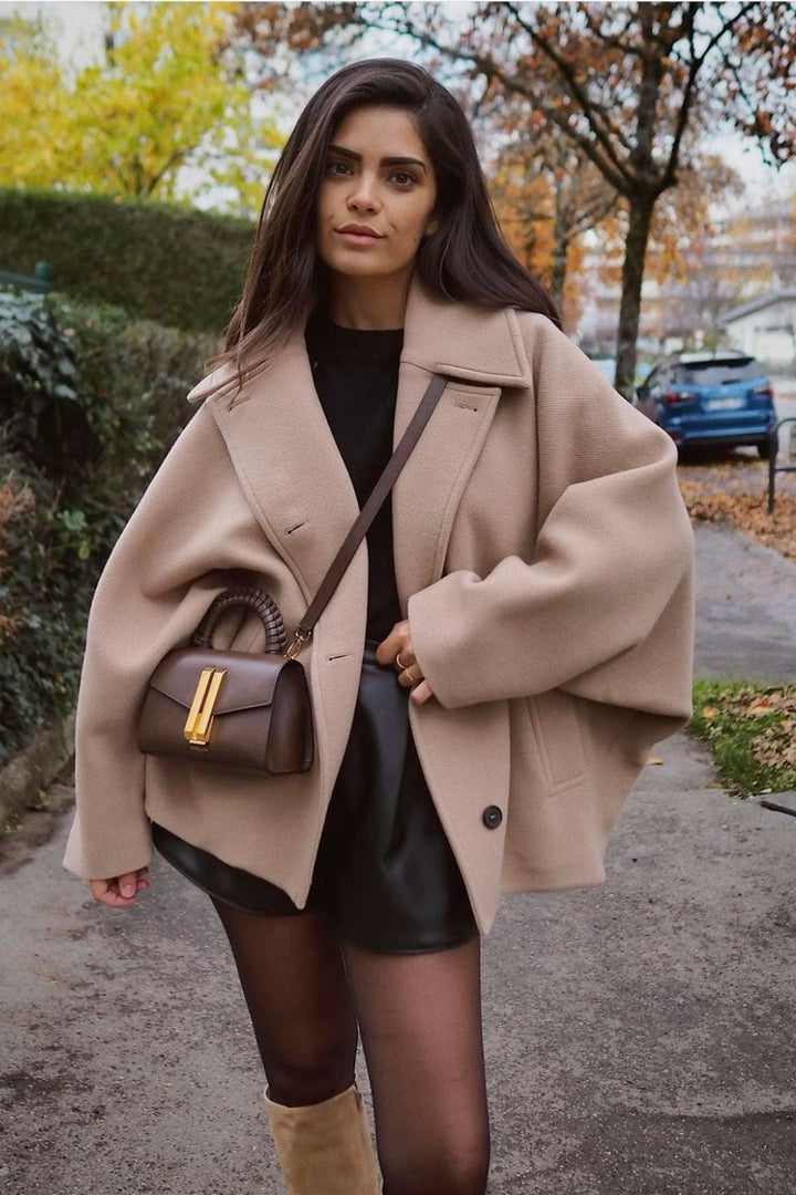 Serena | Wełniany płaszcz oversize