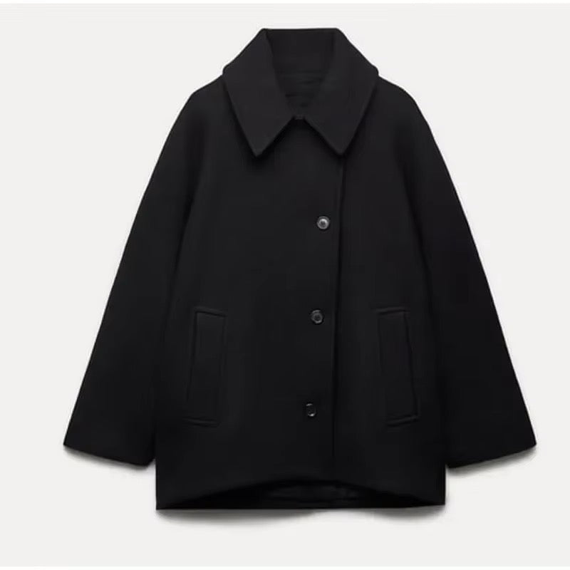 Serena | Wełniany płaszcz oversize