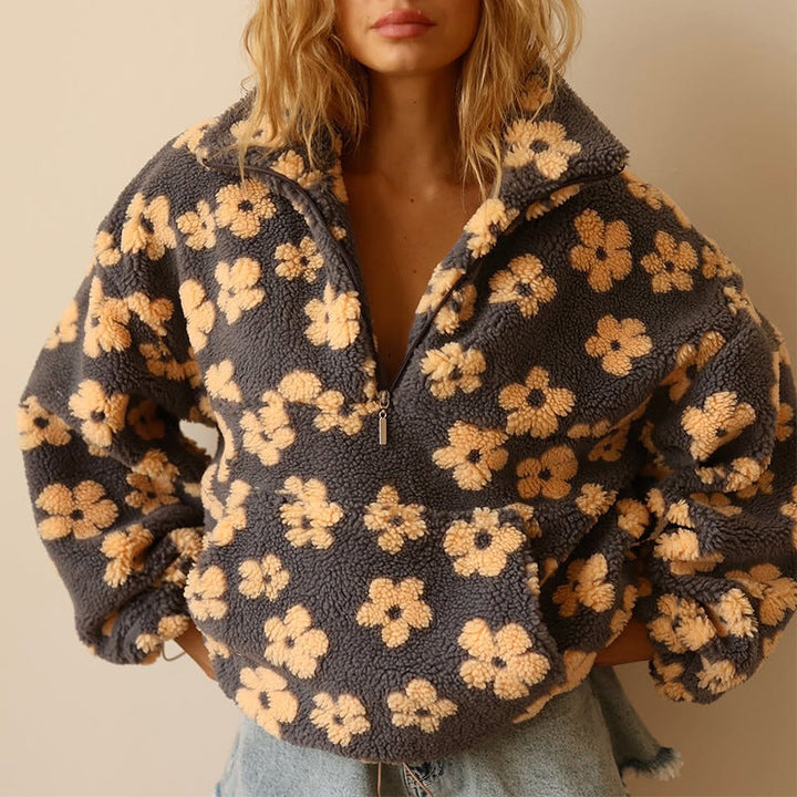 Elegance Warszawa™ | Cozy Fleece Pullover in Bloom