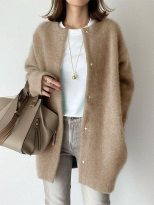 Amandine | Elegancki kardigan warstwowy