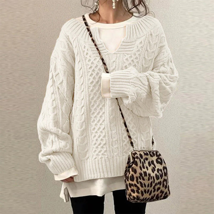 STACY | Przesadny sweter dzianinowy