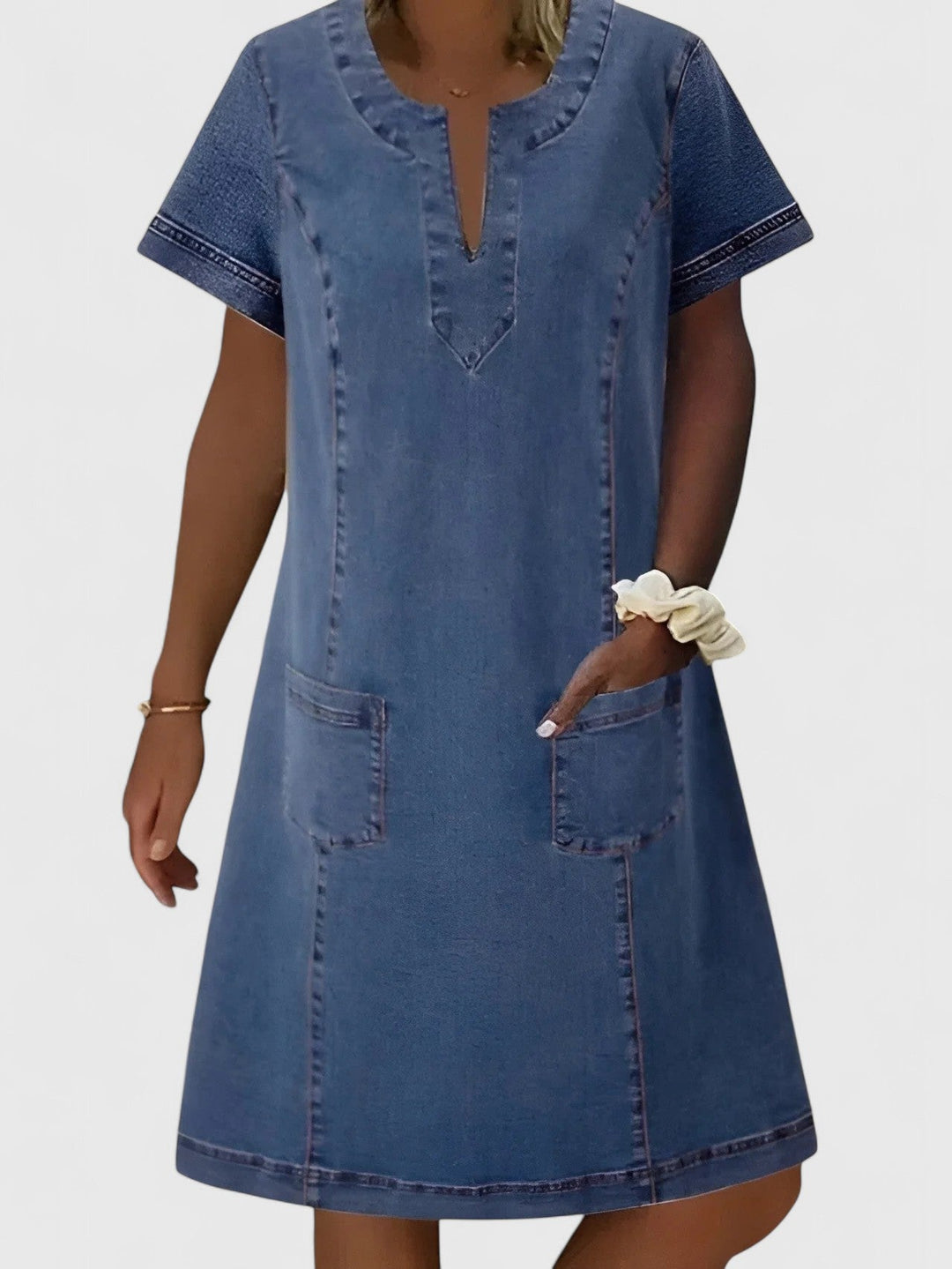 Christine | Elegancka Sukienka Denim