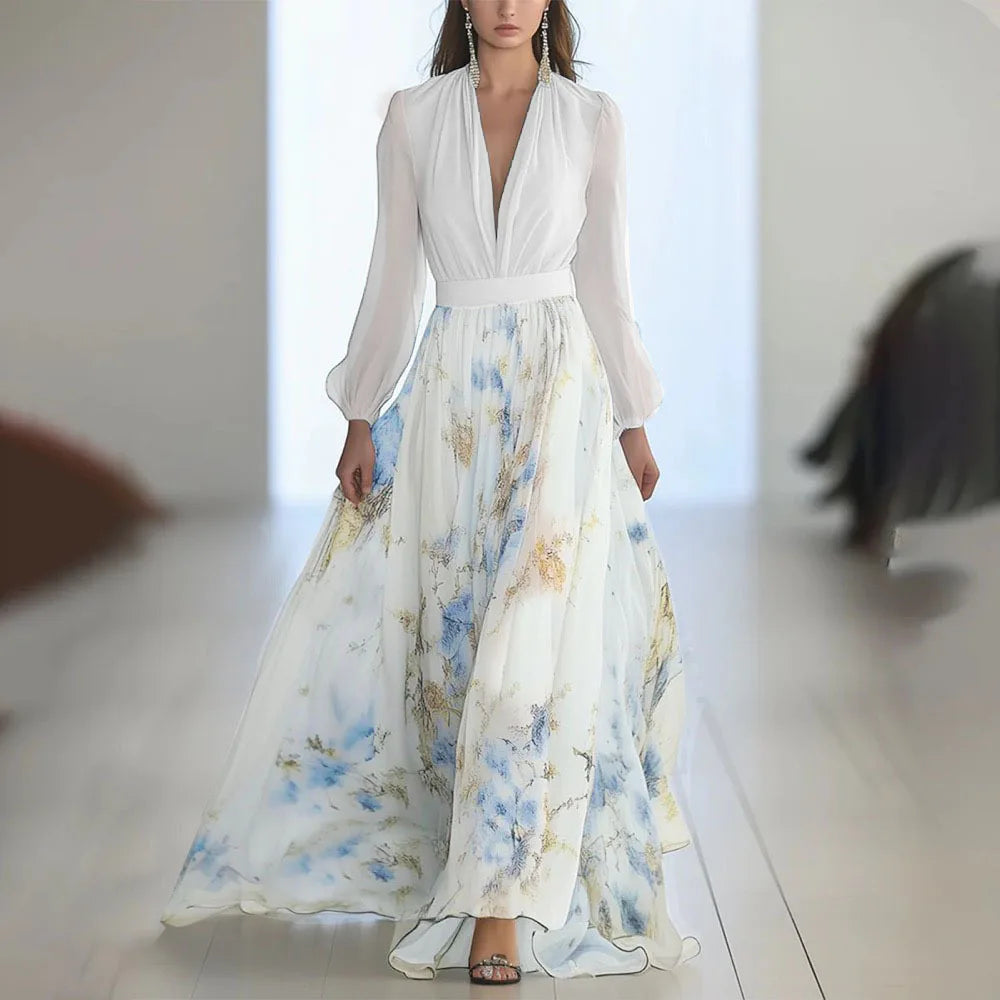 Harper™ | Sukienka Maxi Kwiatowa