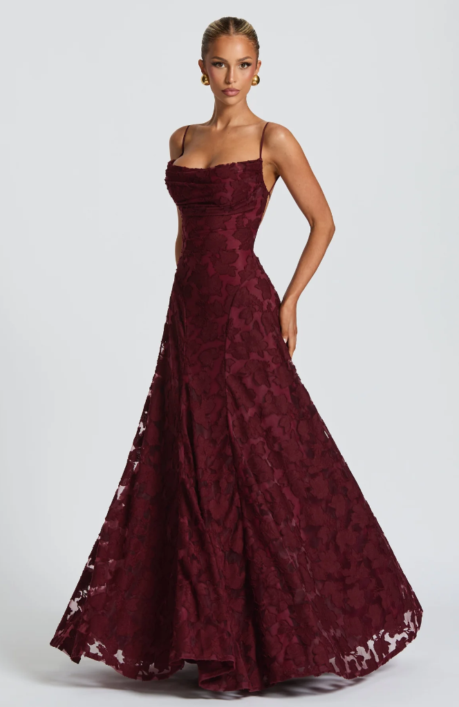 SOFIA | Elegancka Sukienka Maxi z Koronką