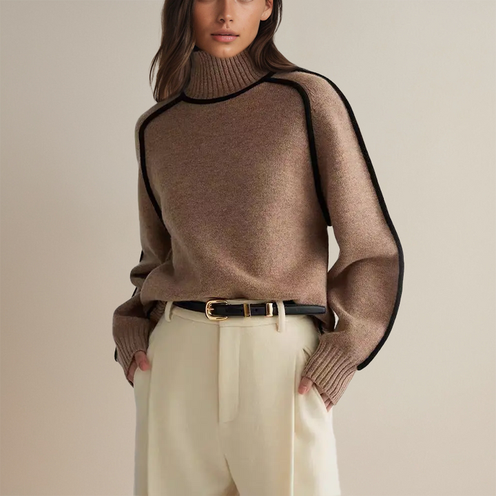 Lara | Sweter damski z golfem