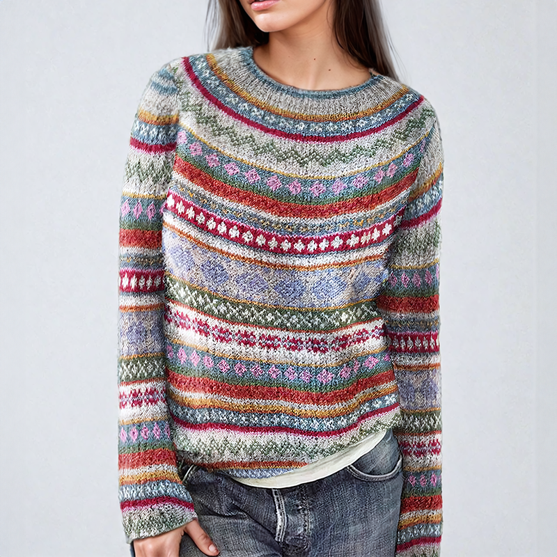 Anna | Klasyczny pulower Fair Isle