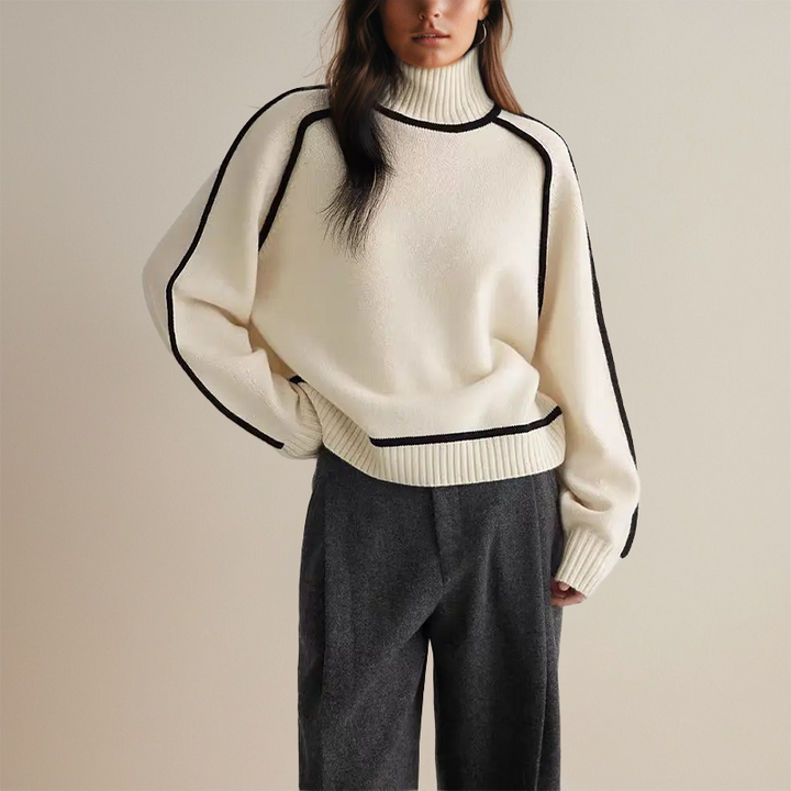 Lara | Sweter damski z golfem