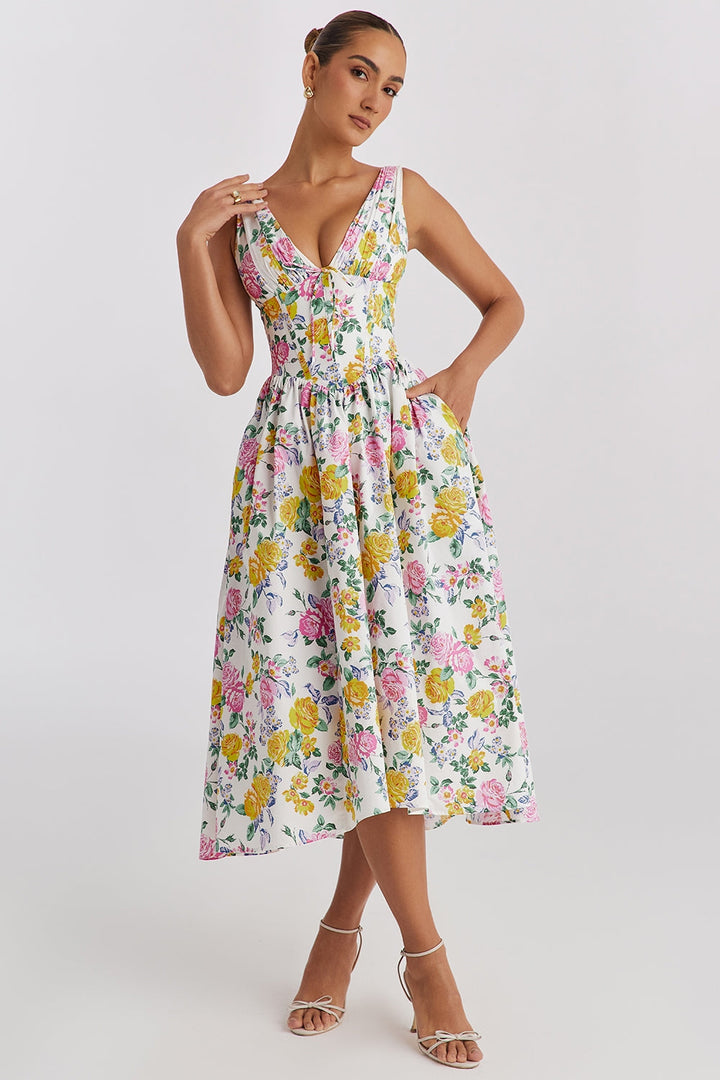 Marika | Elegancka letnia sukienka midi