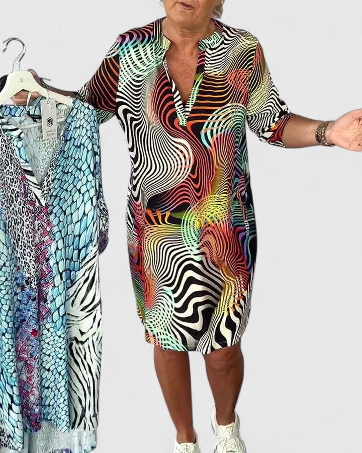 Helinae™ | Stylowa Sukienka z Dekoltem w Kształcie V