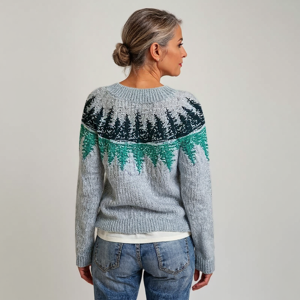 Regina – Sweter Retro w Stylu Północy