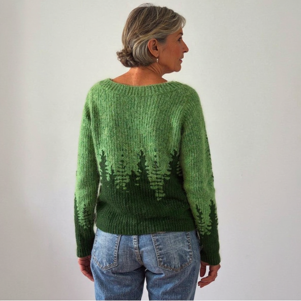 Władysława – Sweter Retro w Stylu Północy