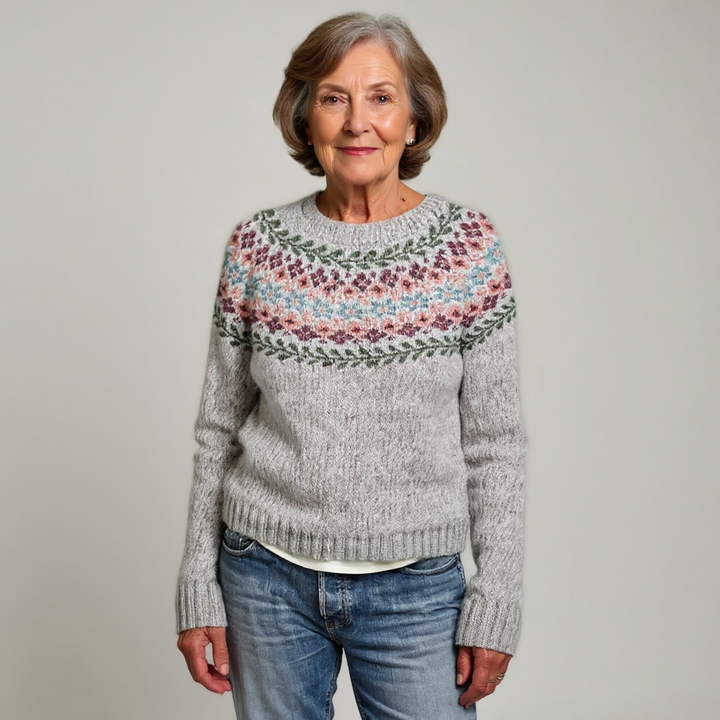 Wiesława – Sweter Retro w Stylu Północy