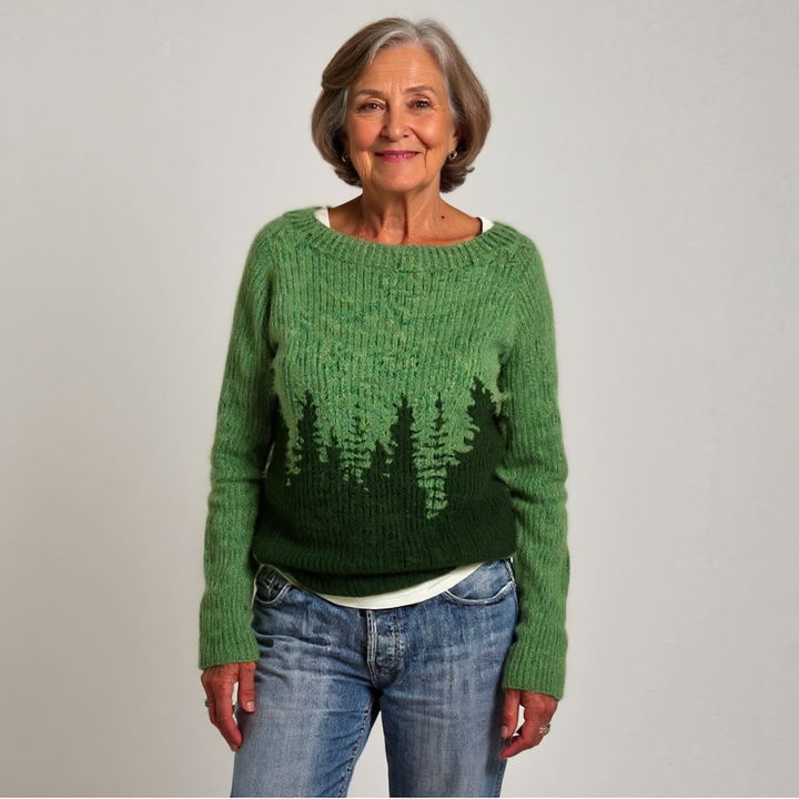 Władysława – Sweter Retro w Stylu Północy