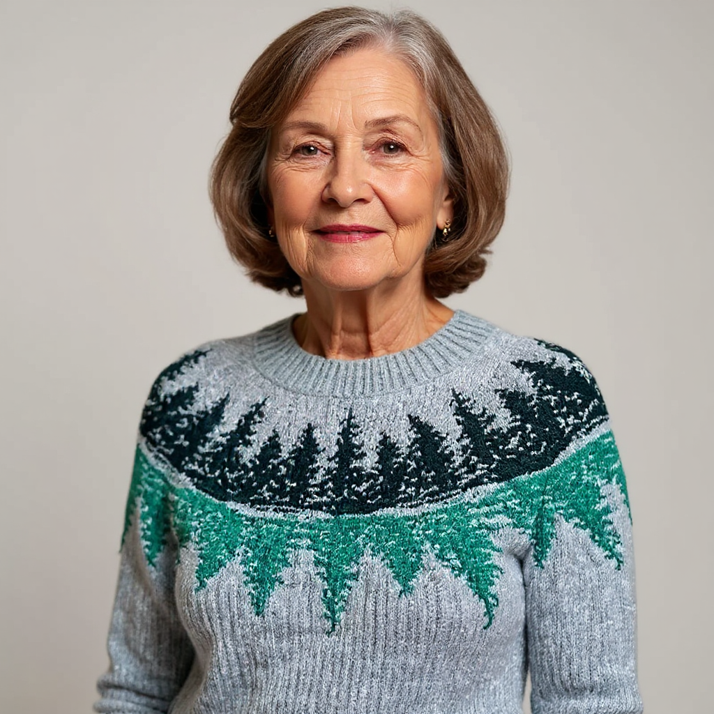 Regina – Sweter Retro w Stylu Północy