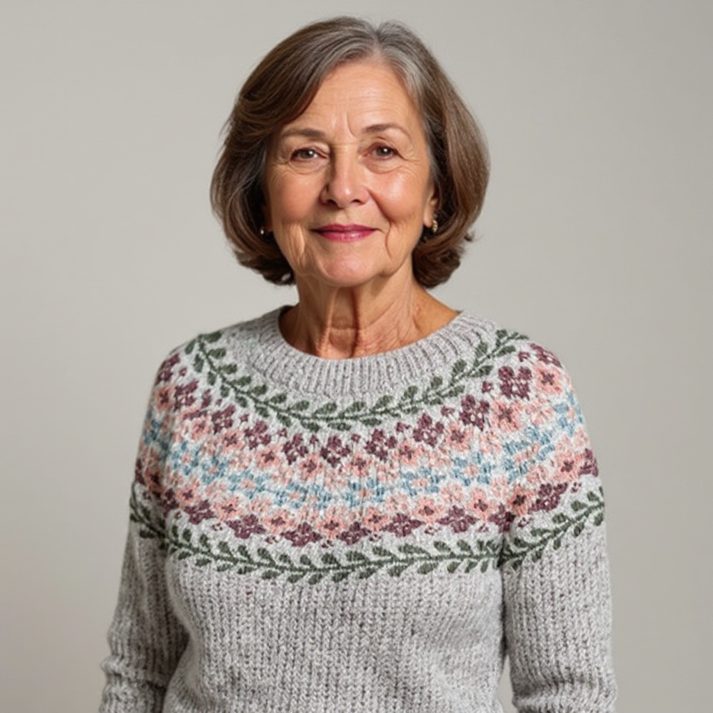 Wiesława – Sweter Retro w Stylu Północy