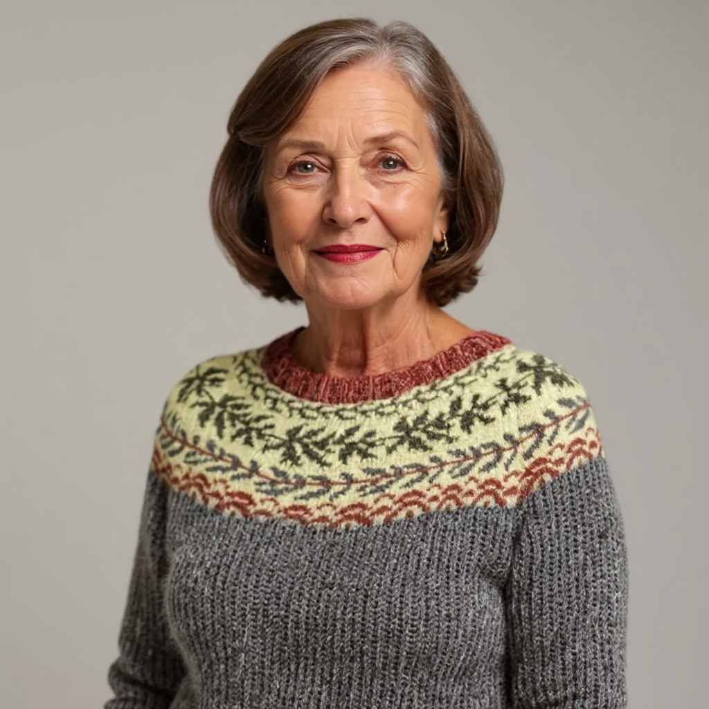 Henryka – Sweter Retro w Stylu Północy