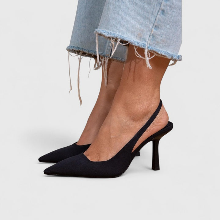 Amelia™ | Beżowe Niskie Obcasy