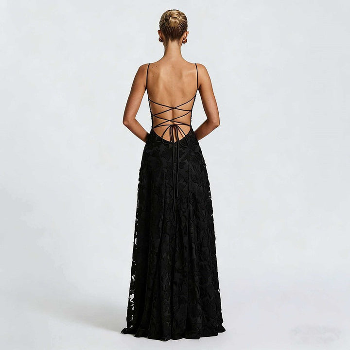 SOFIA | Elegancka Sukienka Maxi z Koronką